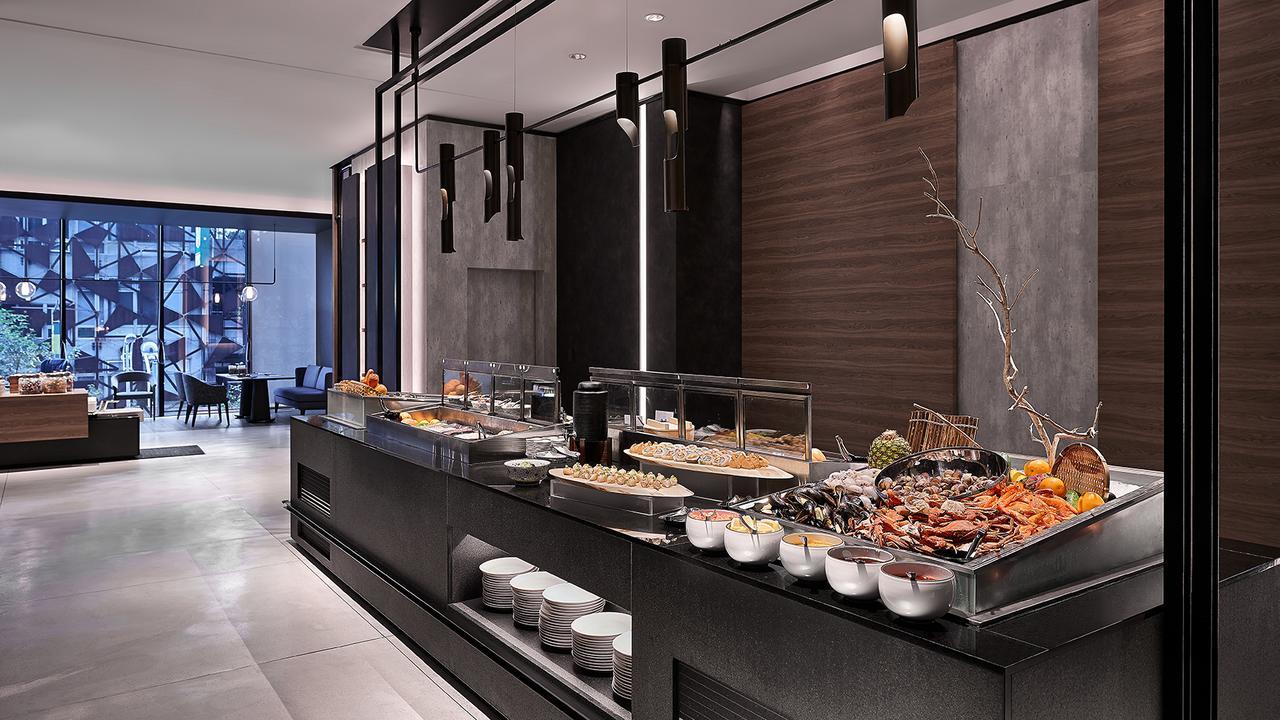 Mu Jiaoxi Hotel מראה חיצוני תמונה The buffet at the hotel